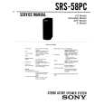 SONY SRS-58PC Service Manual