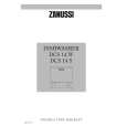 ZANUSSI DCS14S Owner's Manual