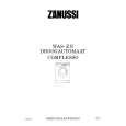 ZANUSSI COMPLESSO Owner's Manual