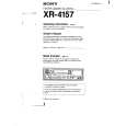 SONY XR-4157 Owner's Manual