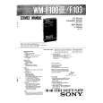 SONY WMF103 Service Manual