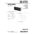 SONY SSCT31 Service Manual