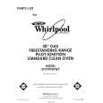 WHIRLPOOL SF310PSRW5 Parts Catalog