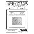 ZANUSSI FBi523S Owner's Manual