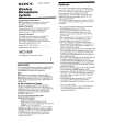 SONY WCS-999 Owner's Manual