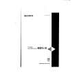 SONY MDH-10 Owner's Manual