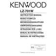 KENWOOD LZ701W Owner's Manual