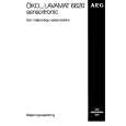 AEG LAV6620SENS. Owner's Manual