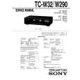 SONY TC-W290 Service Manual