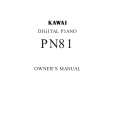 KAWAI PN81 Owner's Manual