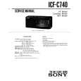 SONY ICF-C740 Service Manual