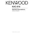 KENWOOD KAC816 Owner's Manual