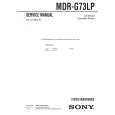 SONY MDRG73LP Service Manual