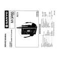 SANYO M GR66 Service Manual