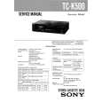 SONY TCK500 Service Manual