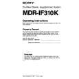SONY MDR-IF310K Owner's Manual