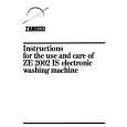ZANUSSI ZE2002iS Owner's Manual