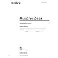 SONY MDSS50 Owner's Manual