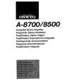ONKYO A-8500 Owner's Manual