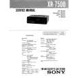 SONY XR7500 Service Manual