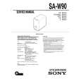 SONY SA-W90 Service Manual