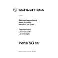 SCHULTHESS PERLASG55 BR Owner's Manual