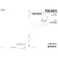 SONY PCGXG19 Owner's Manual