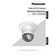 PANASONIC WVCS854B Owner's Manual