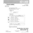 SONY ICFC400 Service Manual