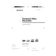 SONY RCDW7V Owner's Manual