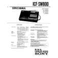 SONY ICFSW800 Service Manual