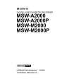 SONY MSW-M2000 Owner's Manual