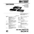 SONY RM-E1000T Service Manual