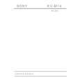SONY KV-M14 Service Manual