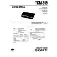 SONY TCM919 Service Manual