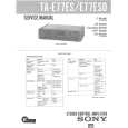 SONY TAE77ES Service Manual