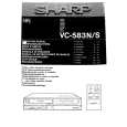 SHARP VC-583S Owner's Manual