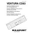 BLAUPUNKT VENTURA CD83 Owner's Manual