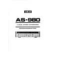 AKAI AS-980 Owner's Manual