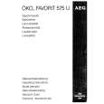 AEG FAV575U-D Owner's Manual