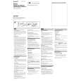 SONY WM-FX467 Owner's Manual