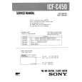 SONY ICFC450 Service Manual