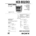 SONY HCDBX3 Service Manual