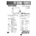 SONY KV19XMTU Service Manual