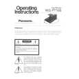 PANASONIC WGPT100 Owner's Manual