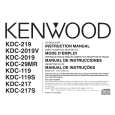 KENWOOD KDC2019V Owner's Manual