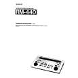 SONY RM-440 Owner's Manual