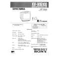 SONY KVH1610D Service Manual
