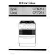 ELECTROLUX CF7014 Owner's Manual