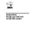 ZANUSSI ZM962 Owner's Manual